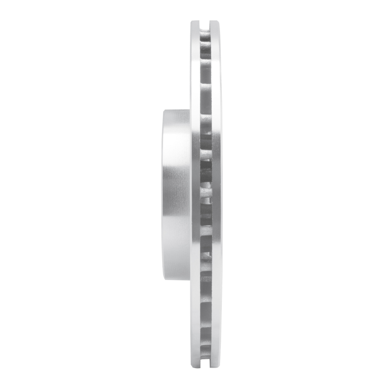 Fiat 124 Spider Brake Rotor (1) - Front Right - R1 Concepts - Drilled & Slotted - Silver - `16-`25